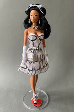 Load image into Gallery viewer, "Tantalizing Trompe L'Oeil Tierdrop" OOAK Doll, No 297