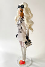 Load image into Gallery viewer, "Tantalizing Trompe L'Oeil & Tresses" OOAK Navidad Doll, No 296
