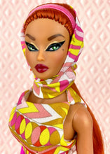 Load image into Gallery viewer, "Fab Fucci Fringe in Dark Gold" OOAK Doll, No 266