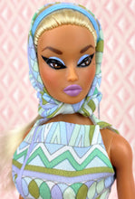 Load image into Gallery viewer, "Fab Fucci Fringe in True Blue" OOAK Doll, No 268