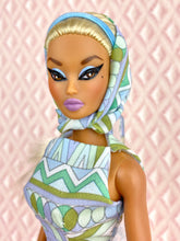 Load image into Gallery viewer, "Fab Fucci Fringe in True Blue" OOAK Doll, No 268