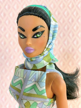 Load image into Gallery viewer, "Fab Fucci Fringe in Olive " OOAK Doll, No 271