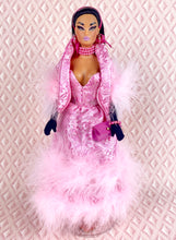 Load image into Gallery viewer, "Fluttering Fluff in Rosa" OOAK Navidad Doll, No. 274