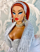 Load image into Gallery viewer, "Fluttering Fluff in Silver" OOAK Navidad Doll, No. 273