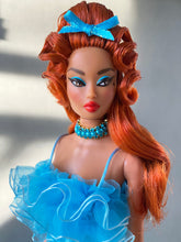 Load image into Gallery viewer, "Frills That Thrill in Blue" OOAK Doll, No. 258