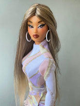 Load image into Gallery viewer, "Fucci Jet Set Glamourall in Pink" OOAK Navidad Doll, No. 292