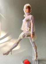 Load image into Gallery viewer, "Fucci Jet Set Glamourall in Ice" OOAK Doll, No. 291