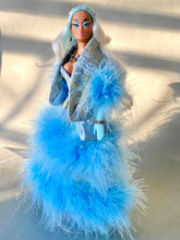 Load image into Gallery viewer, &quot;Fluttering Fluff in Blue &amp; Gold&quot; OOAK Navidad Doll, No. 275
