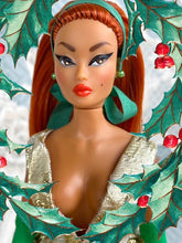 Load image into Gallery viewer, "Navidad in Green" OOAK Doll, No. 144