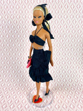 Load image into Gallery viewer, "Fabiola Flounce in Black" - OOAK Doll