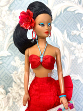 Load image into Gallery viewer, "Fabiola Flounce in Red" OOAK
