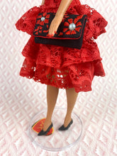 Load image into Gallery viewer, "Tiers of Joy in Red Lace" - OOAK Doll