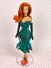 Load image into Gallery viewer, "Hollywood Coquette in Green Lace" - OOAK Doll