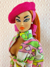 Load image into Gallery viewer, “Match-Up Mix-Ups in Bright Fucci” OOAK Doll, No 233