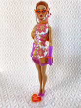 Load image into Gallery viewer, "Fab Fucci Fringe in Grape" OOAK Doll, No 226