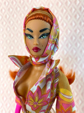 Load image into Gallery viewer, "Fucci Sizzle Suit in Merlot, Navidad" OOAK Doll, No. 225