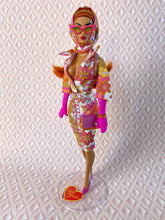 Load image into Gallery viewer, "Fucci Sizzle Suit in Merlot, Navidad" OOAK Doll, No. 225