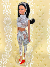 Load image into Gallery viewer, "Silver Sheen Magic" - OOAK Doll