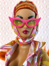 Load image into Gallery viewer, "Fucci Sizzle Suit in Merlot, Navidad" OOAK Doll, No. 225