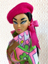 Load image into Gallery viewer, "Sizzle Suit Mini in Juicy Fruit, Navidad" OOAK Doll, No. 237