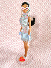 Load image into Gallery viewer, "Fab Fucci Fringe in Multi Sky" OOAK Doll, No 242