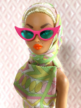Load image into Gallery viewer, "Fab Fucci Fringe in Preppy Pop" OOAK Doll, No 232