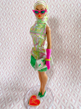 Load image into Gallery viewer, "Fab Fucci Fringe in Preppy Pop" OOAK Doll, No 232