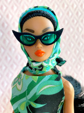 Load image into Gallery viewer, "Fab Fucci Fringe in Noir" OOAK Doll, No. 214