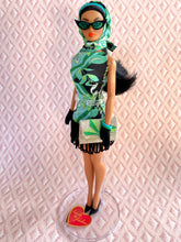 Load image into Gallery viewer, "Fab Fucci Fringe in Noir" OOAK Doll, No. 214