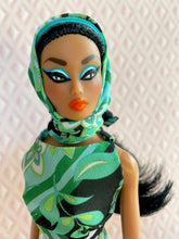 Load image into Gallery viewer, "Fab Fucci Fringe in Noir" OOAK Doll, No. 214