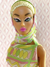 Load image into Gallery viewer, "Fab Fucci Fringe in Wine" OOAK Doll, No 218