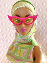 Load image into Gallery viewer, "Fab Fucci Fringe in Wine" OOAK Doll, No 218