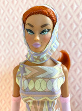 Load image into Gallery viewer, "Fab Fucci Fringe Navidad in Lilac Pastel" OOAK Doll, No 222