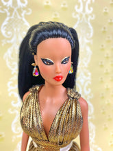 Load image into Gallery viewer, "Pleated Plunge in Gold" OOAK Doll