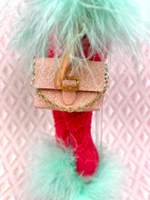 Load image into Gallery viewer, "Mantilla & Marabou in Mint Bubblegum" OOAK Doll