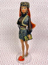 Load image into Gallery viewer, “Go-Togethers in Black and Gold” OOAK Doll