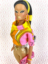 Load image into Gallery viewer, “Out and About in Psychedelic” OOAK Doll, No. 108