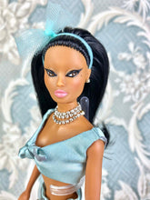 Load image into Gallery viewer, "Satin Siesta in Sky" OOAK Doll, No. 115