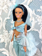 Load image into Gallery viewer, "Satin Siesta in Sky" OOAK Doll, No. 115