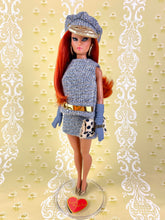 Load image into Gallery viewer, "Glamour A GoGo in Gray and Gold" OOAK Doll, No. 122