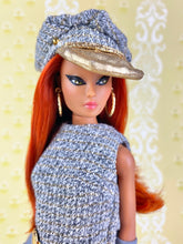 Load image into Gallery viewer, "Glamour A GoGo in Gray and Gold" OOAK Doll, No. 122