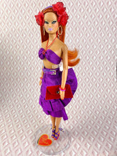 Load image into Gallery viewer, "Fabiola Flounce in Orchid" OOAK Doll, No. 124
