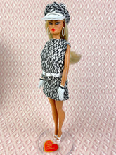 Load image into Gallery viewer, “Glamour A GoGo in Black and White" OOAK Doll, No. 123