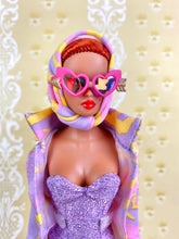 Load image into Gallery viewer, "Sea Sparkle in Lilac" OOAK Doll, No. 138