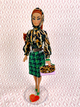 Load image into Gallery viewer, “Match-Up Mix-Ups in Abstract Animal" OOAK Doll, No. 155