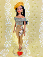 Load image into Gallery viewer, "Sultry Sweater Girl in Gilded Gold" OOAK Doll, No. 157