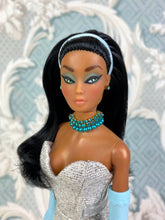 Load image into Gallery viewer, "Hollywood Coquette in Silver" OOAK Doll, No. 159