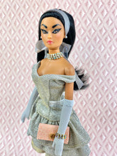 Load image into Gallery viewer, "Tiers of Joy in Silver" - OOAK Doll, No. 171