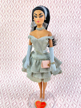 Load image into Gallery viewer, "Tiers of Joy in Silver" - OOAK Doll, No. 171