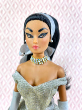 Load image into Gallery viewer, "Tiers of Joy in Silver" - OOAK Doll, No. 171